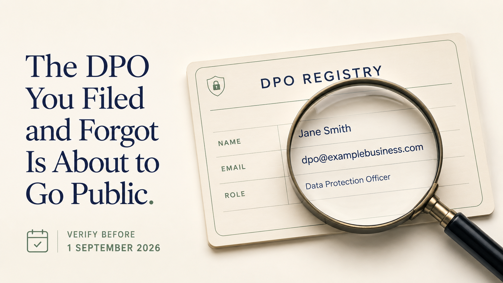 The DPO You Filed and Forgot Is About to Go Public